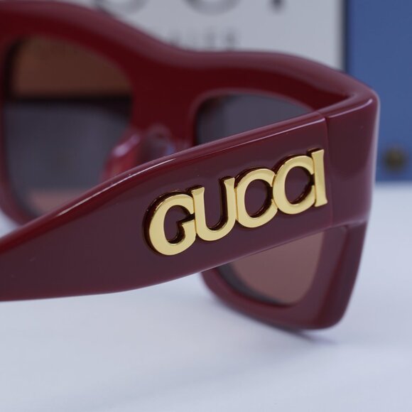 Gucci GG1772S 003 Square Sunglasses - Burgundy/Brown main image 9